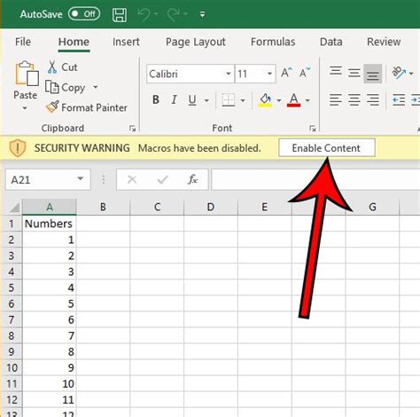 enable macros in excel 365 online